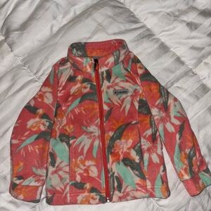 Columbia Kids' Fleece Jacket - Coral and Mint